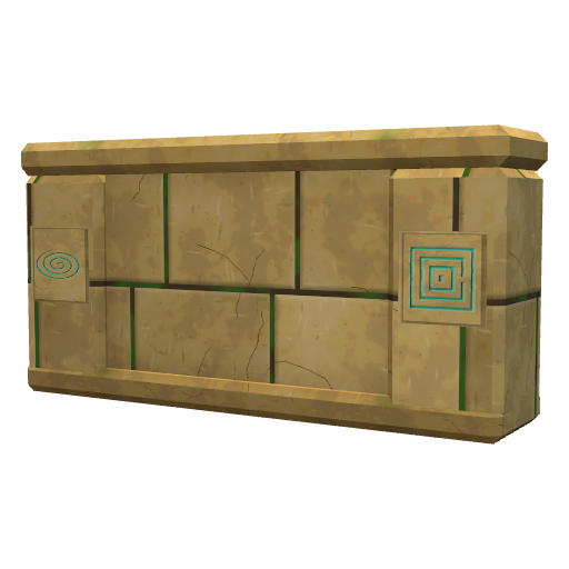 Sandstone Half Wall, built