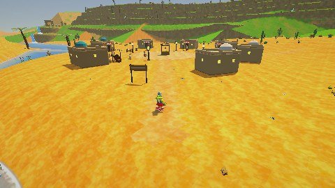A town in the Sunscorch Desert