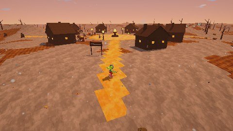 A town in the Ember Wastes